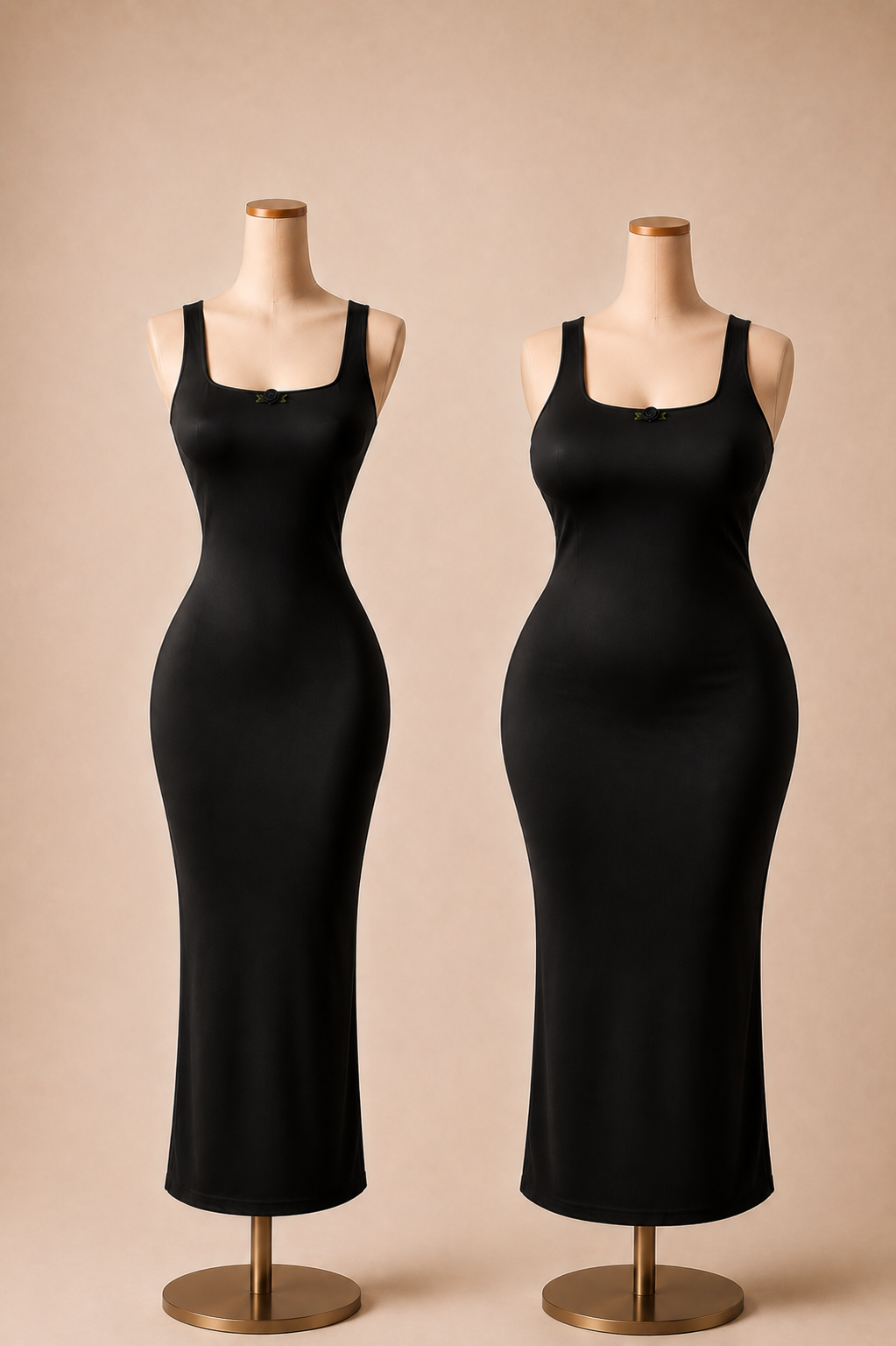 il Lingerie Dress Modellante in Black.