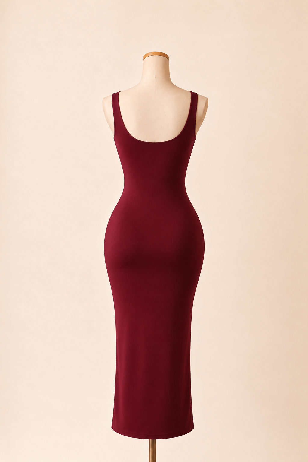 il Lingerie Dress Modellante in Burgundy..