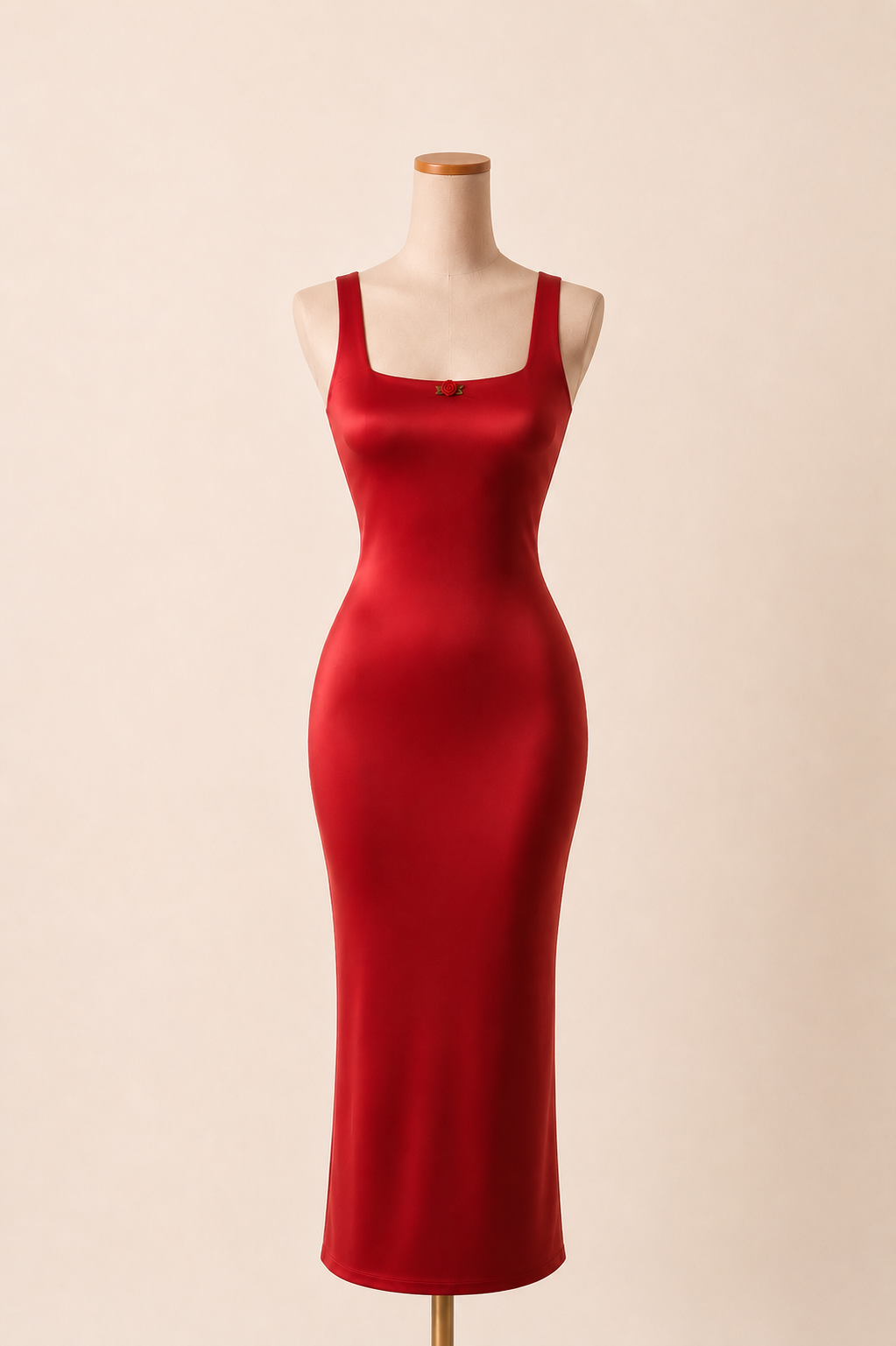 il Lingerie Dress Modellante in CherryRed.