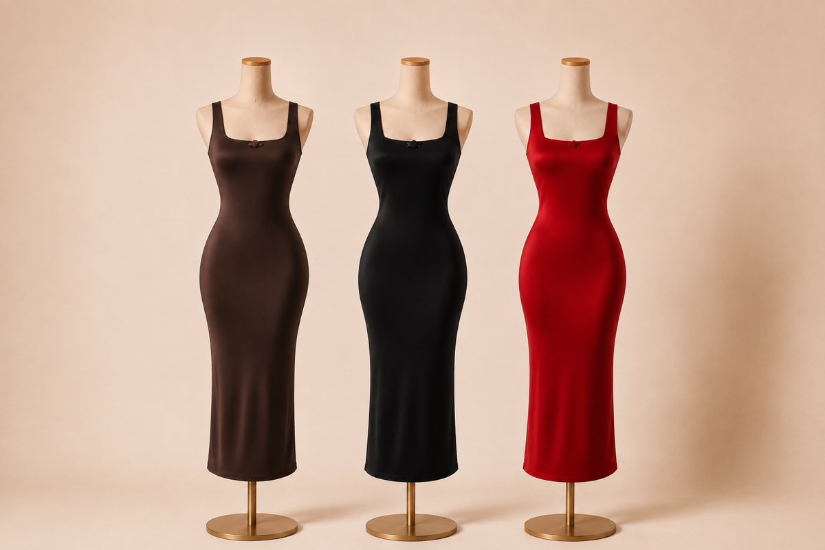 il Lingerie Dress Modellante in Black.