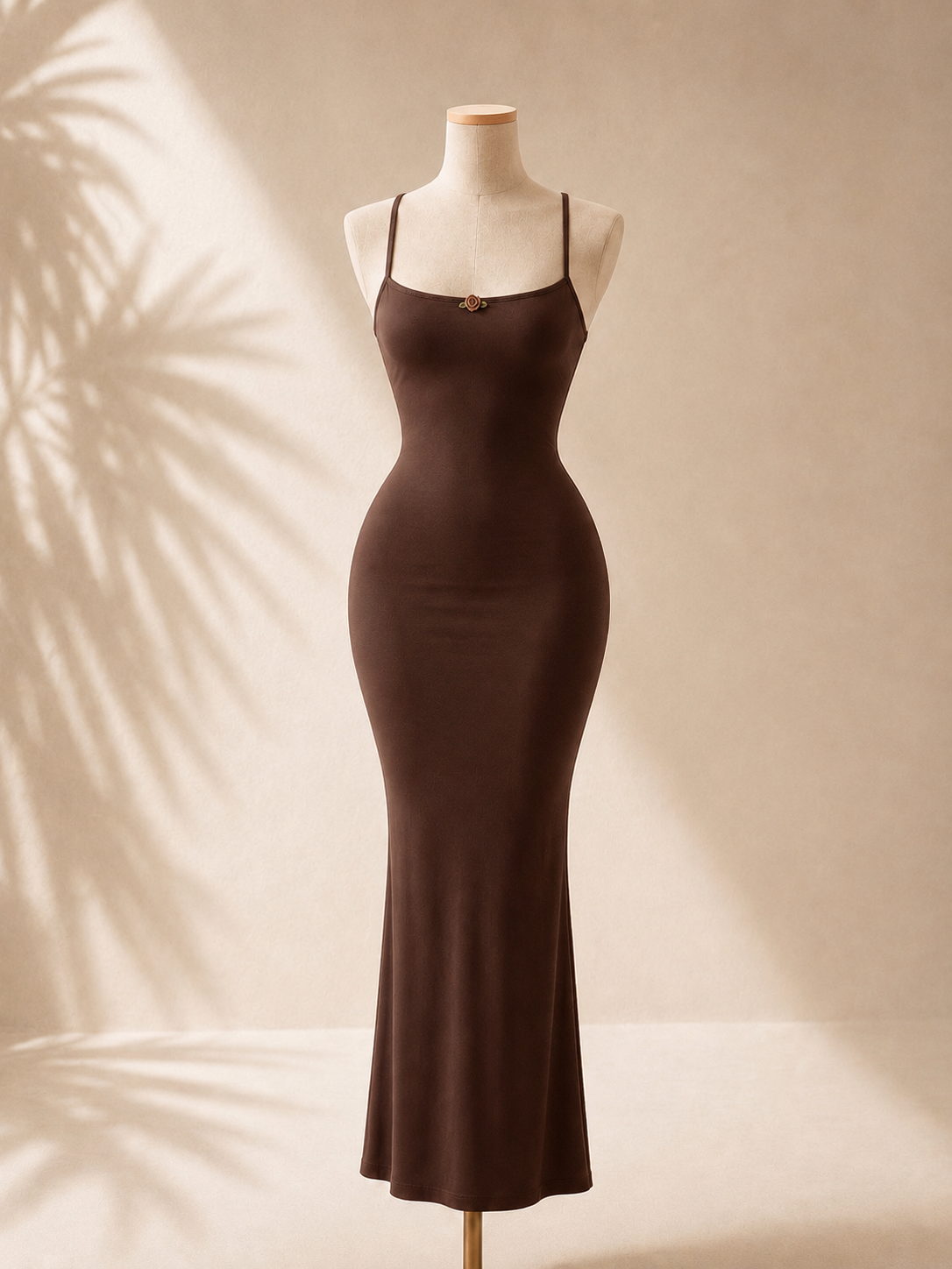 il Lingerie Dress in Coffee.